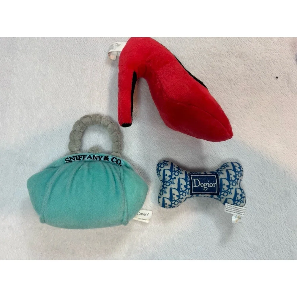 Lot Of Dog Toys 3‎ Pieces Couture Level 1 Chew Small Medium